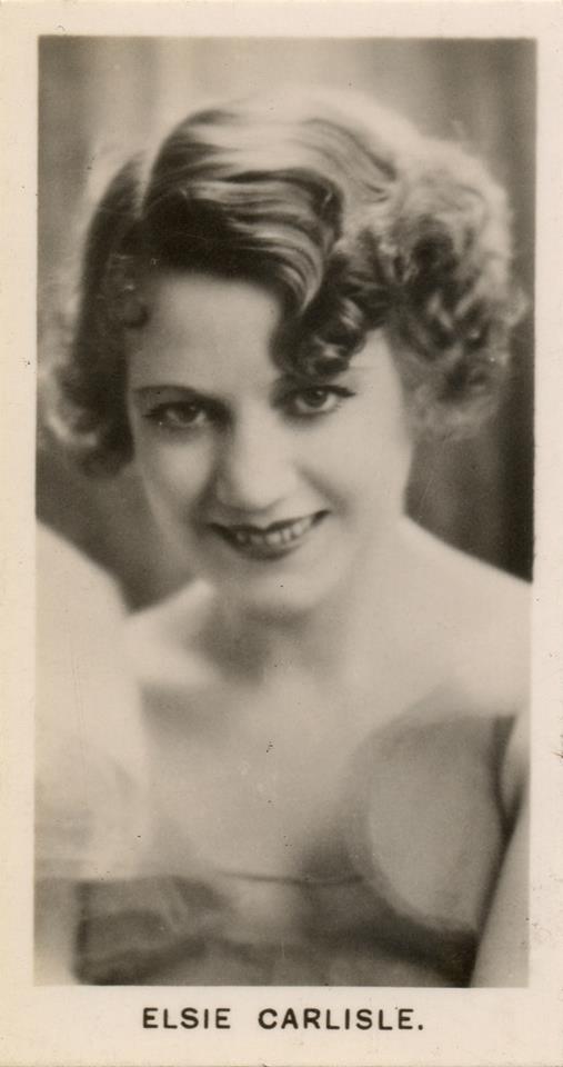 Elsie Carlisle on a 1935 Ardath Cigarette Card