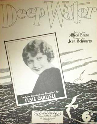 "Deep Water" Sheet Music featuring Elsie Carlisle