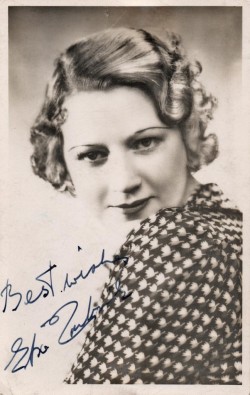 Signed photographic postcard of Elsie Carlisle c. 1932