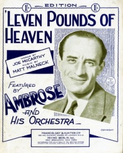"'Leven Pounds of Heaven" Sheet Music Featuring Ambrose