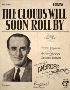 "The Clouds Will Soon Roll By" sheet music featuring Ambrose