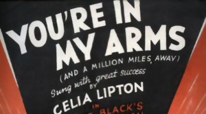 "You're in My Arms" featured image. Detail from original sheet music.