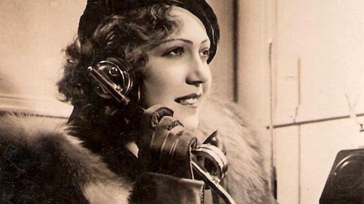 "I Heard" Featured Image. Detail from postcard depicting Hungarian actress Martha Eggerth.