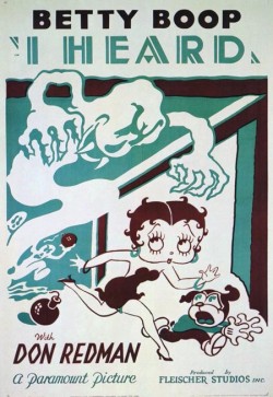 Poster advertising the 1933 Betty Boop short "I Heard" featuring its composer, Don Redman