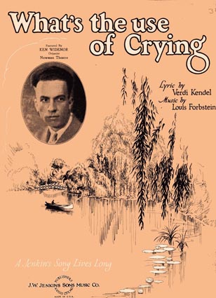 "What's the Use of Crying" sheet music