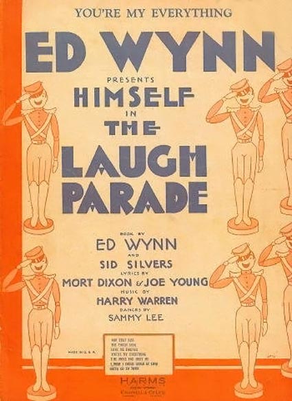 "You're My Everything" sheet music (from "The Laugh Parade," 1931")