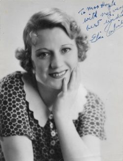 Elsie Carlisle c. 1936 (signed in 1940)